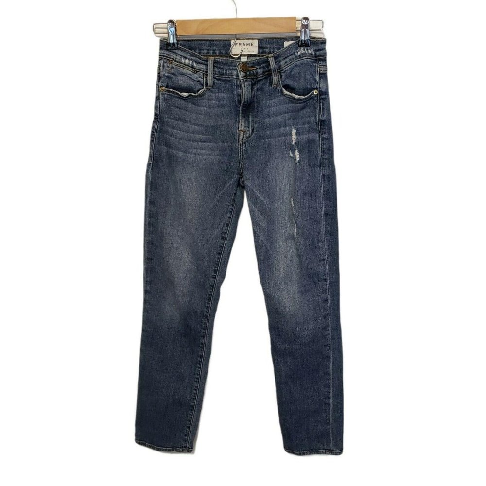 True Religion Women's Julie Skinny Jean Flap Pockets‎ Dark Blue Size: 26